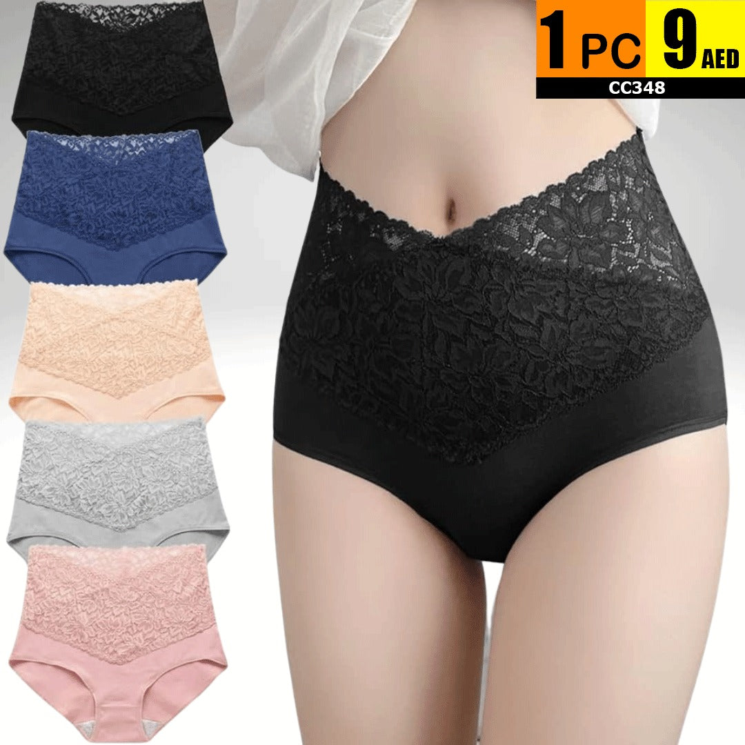 High-Waist Lace Panty - CC348