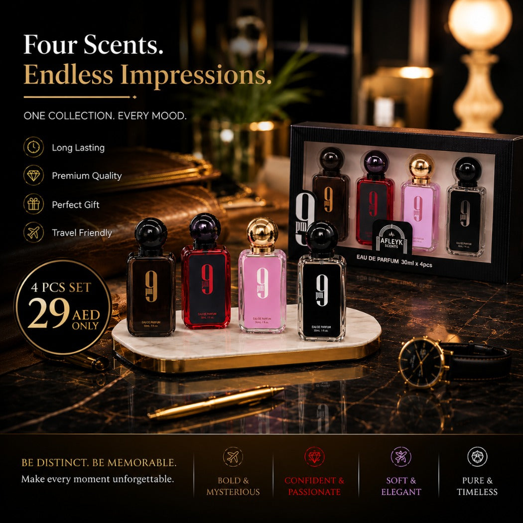 9 PM 4-Piece Luxury Perfume Gift Set | 30ml x 4 -DZ068