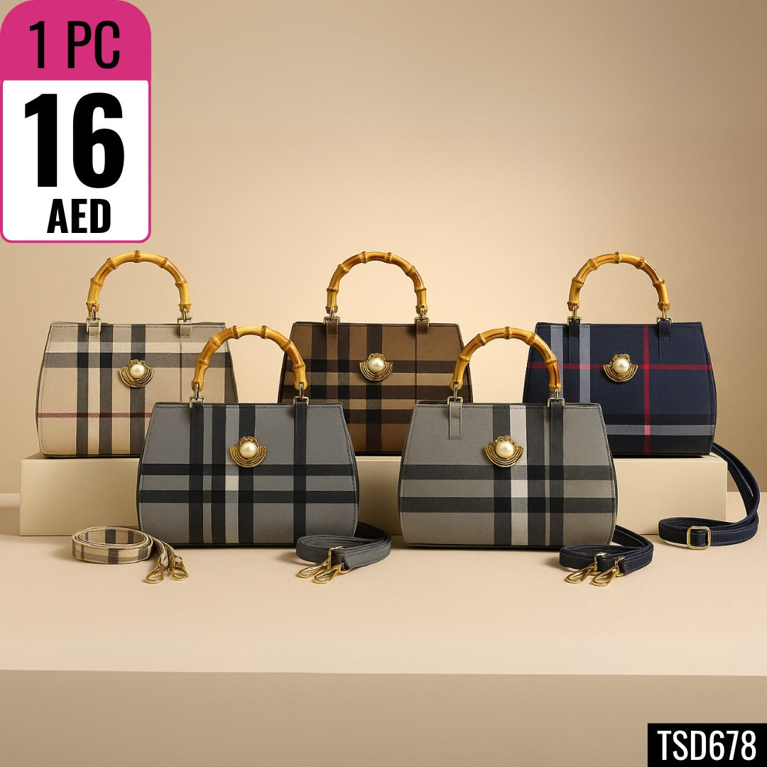 Bambelle Plaid Luxe Handbag - TSD678