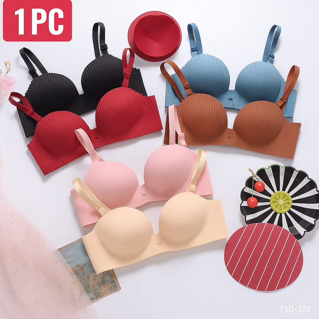 Ribbed Seamless Bra Set - TSD370