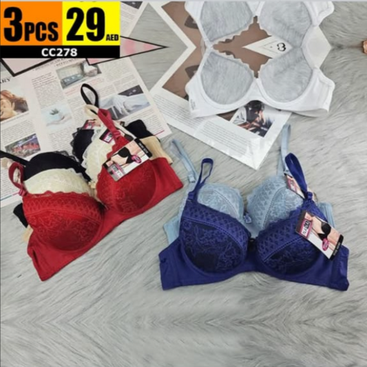 Women’s Lace Padded Bra CC-278
