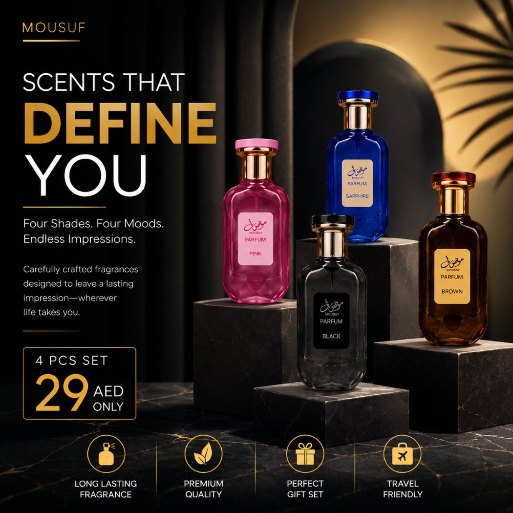 MOUSUF 4-Piece Luxury Perfume Gift Set -DZ067