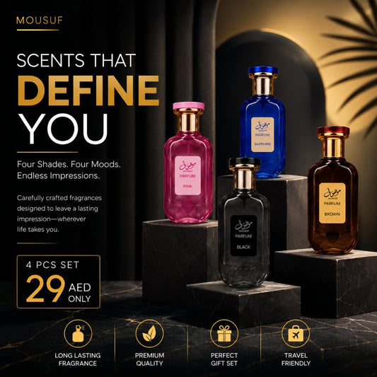MOUSUF 4-Piece Luxury Perfume Gift Set -DZ067