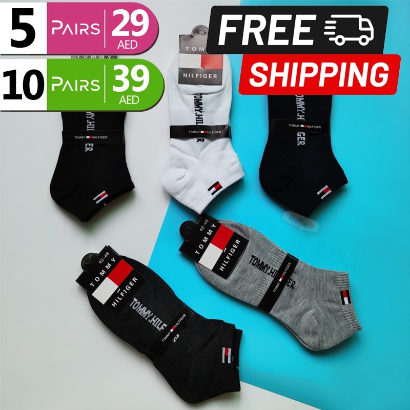 Tommy Hilfiger Branded Ankle Socks (Assorted Colors)