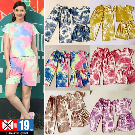 3-Piece Tie-Dye Loungewear Set