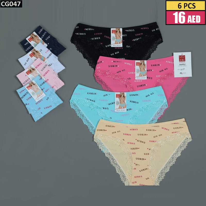 6 Pcs Brand panties (CG047)