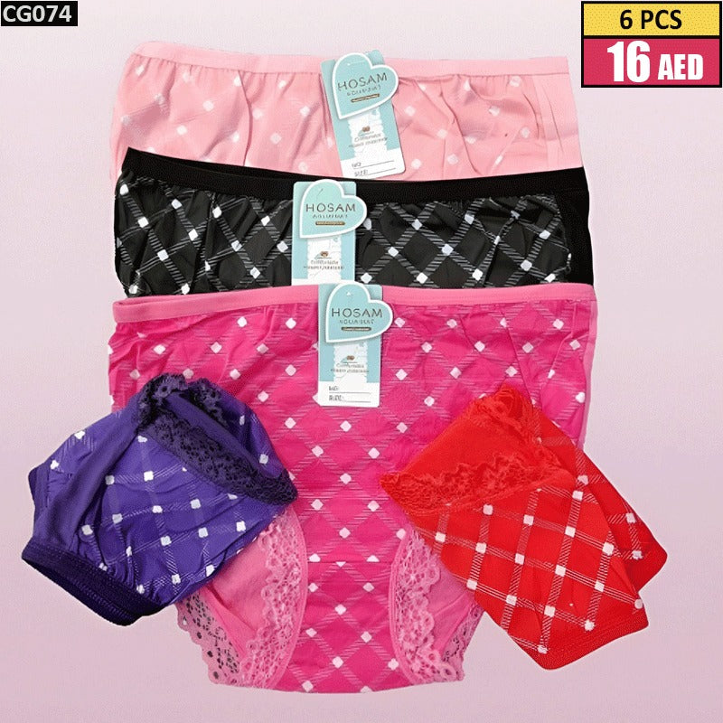 6 Pcs cotton underwear - TSD074