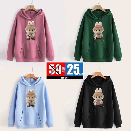Cozy Pullover hoodies featuring a cute graphic print - TSD307