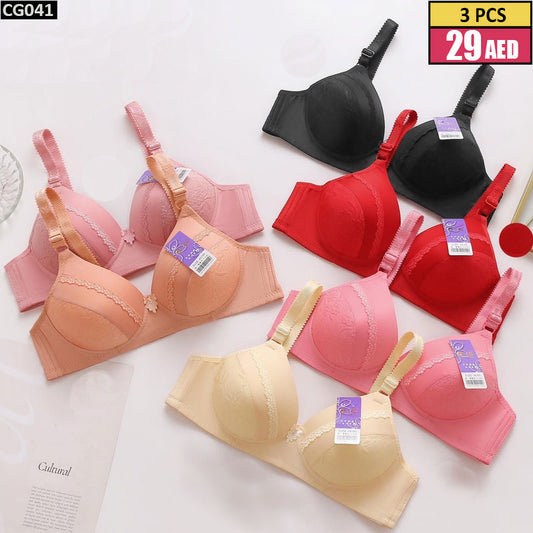 3-piece Padded Bra set - CG041