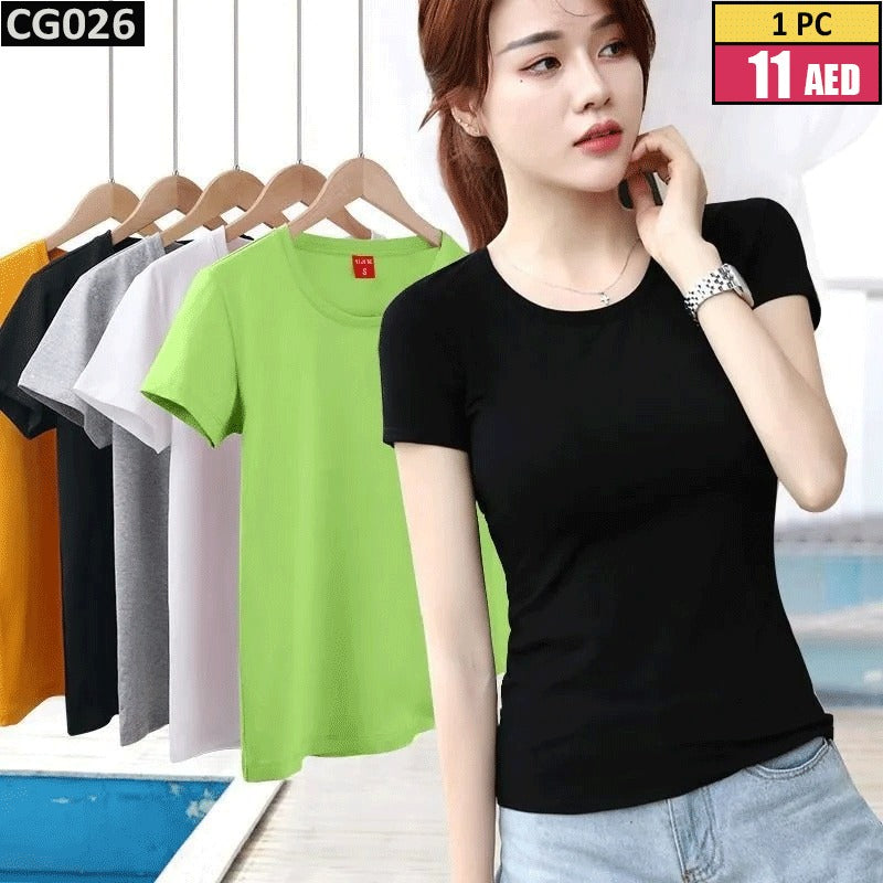 Women's Basic Cotton T-Shirt - CG026