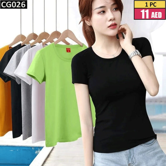 Women's Basic Cotton T-Shirt - CG026