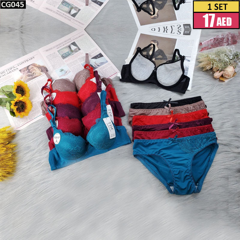 Lace Bra & Panty Set - CG045