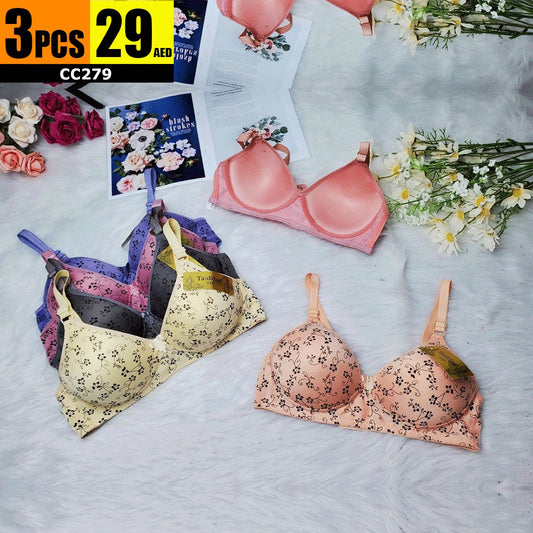 3 Pcs Padded Bra - CC279