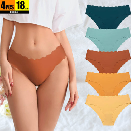 Seamless scallop-edge panties - CC394