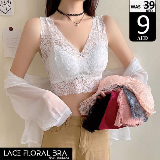 Lace Floral Bra