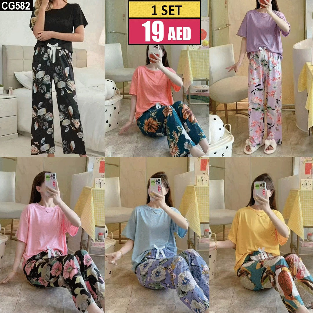 Floral Breeze Women’s Nightwear Set - CG582