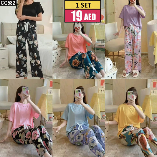 Floral Breeze Women’s Nightwear Set - CG582
