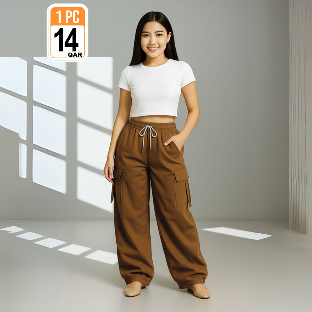 Women’s Cargo Wide-Leg Pants