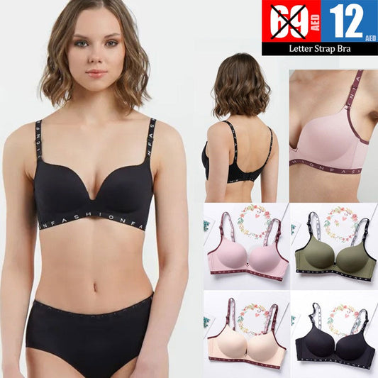 Letter Strap Bra