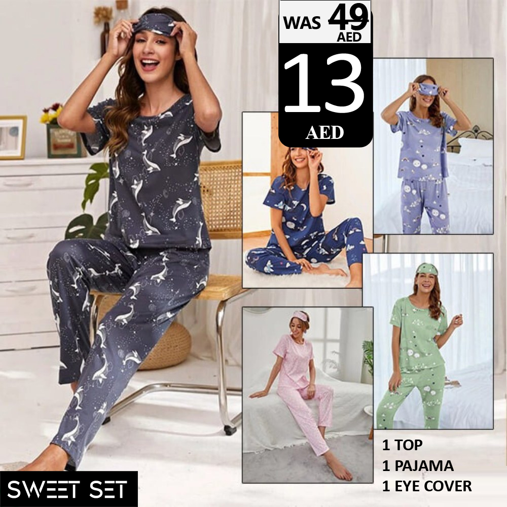 3-piece pajama ensemble- Sweet Set