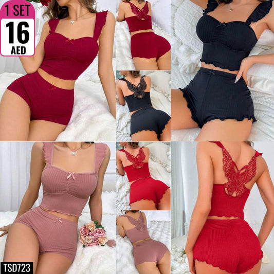 Lace Luxe Lounge Set - TSD723