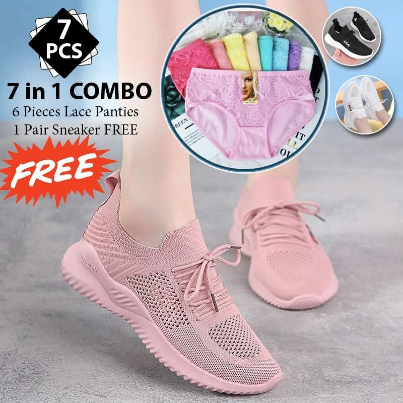 7 IN 1 COMBO DEAL (6 Panties + 1 Free Sneaker)