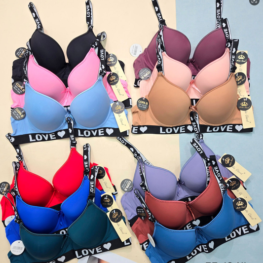 Love Seamless Padded Bra (Assorted Colour)