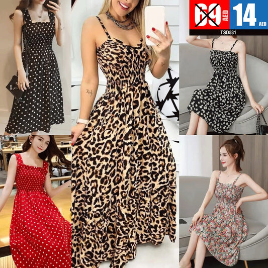 Plus-Size Loose Maxi Dress  - TSD531
