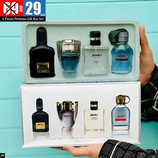 **  4-Piece Men's Perfume Gift Box Set **