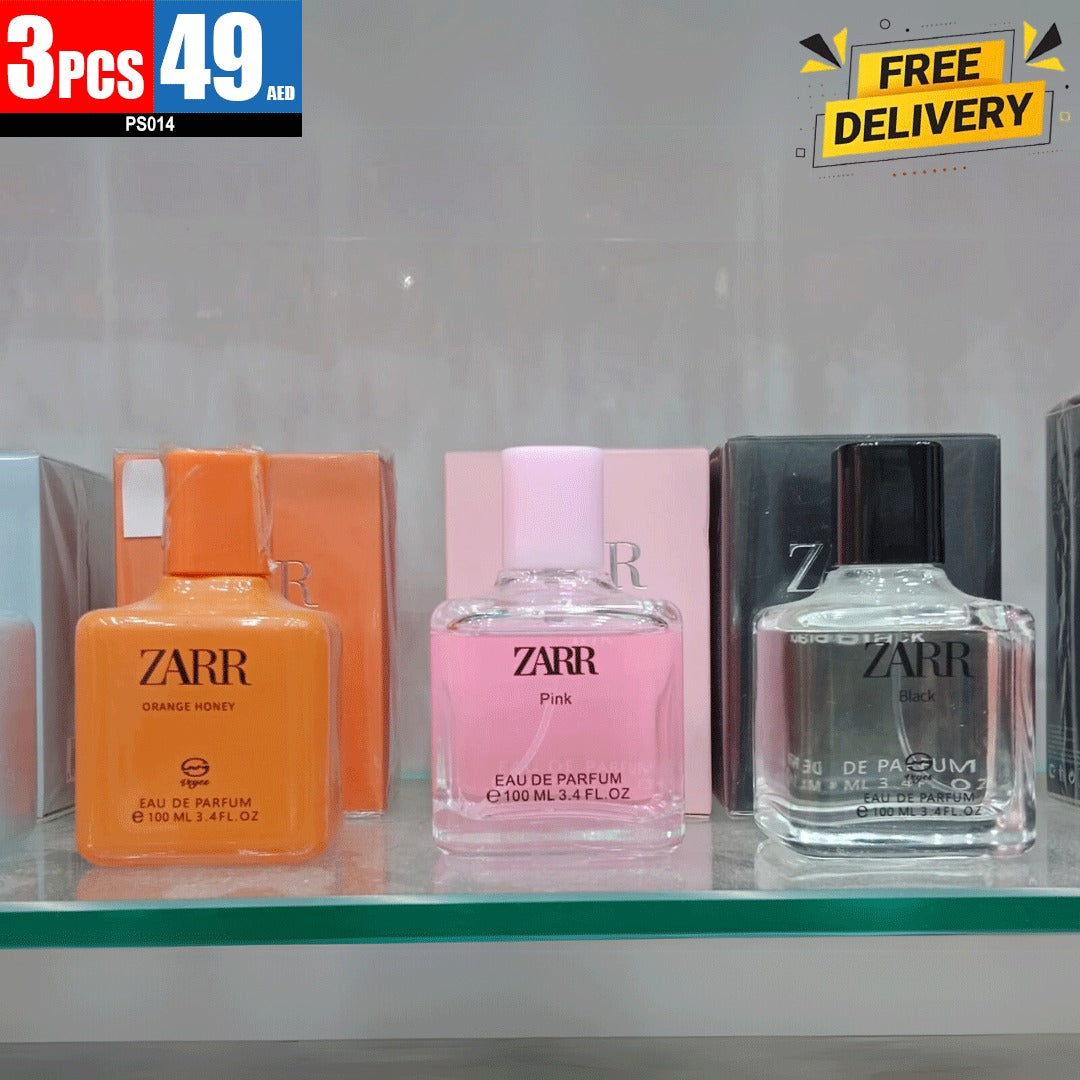 ** ZARR Eau de Parfum 100ml Variety Pack (3-Piece Set) ** - PS014