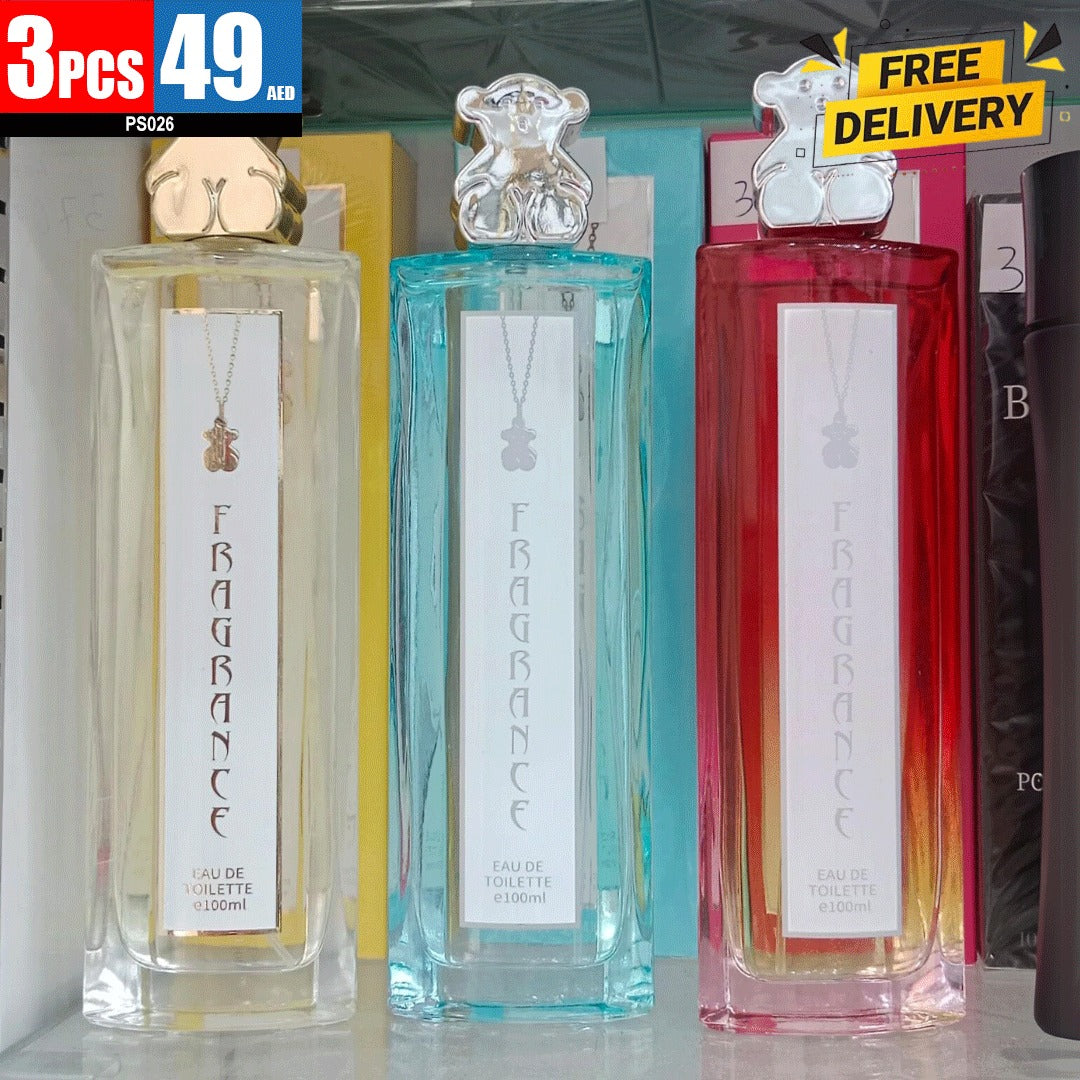 **3-piece set of 100ml Eau de Toilette fragrances** PS026