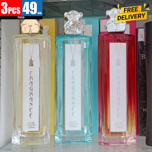 **3-piece set of 100ml Eau de Toilette fragrances** PS026