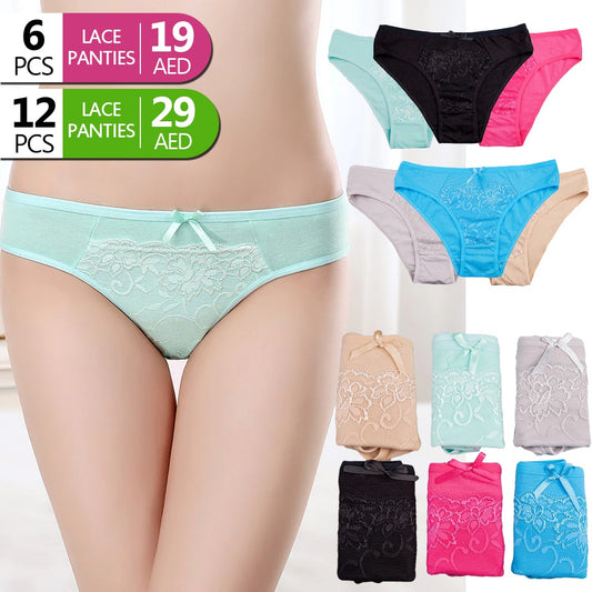 Lace-accented women’s panties