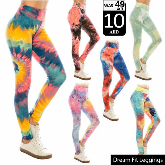 Vibrant Tie-Dye Dream Fit Leggings