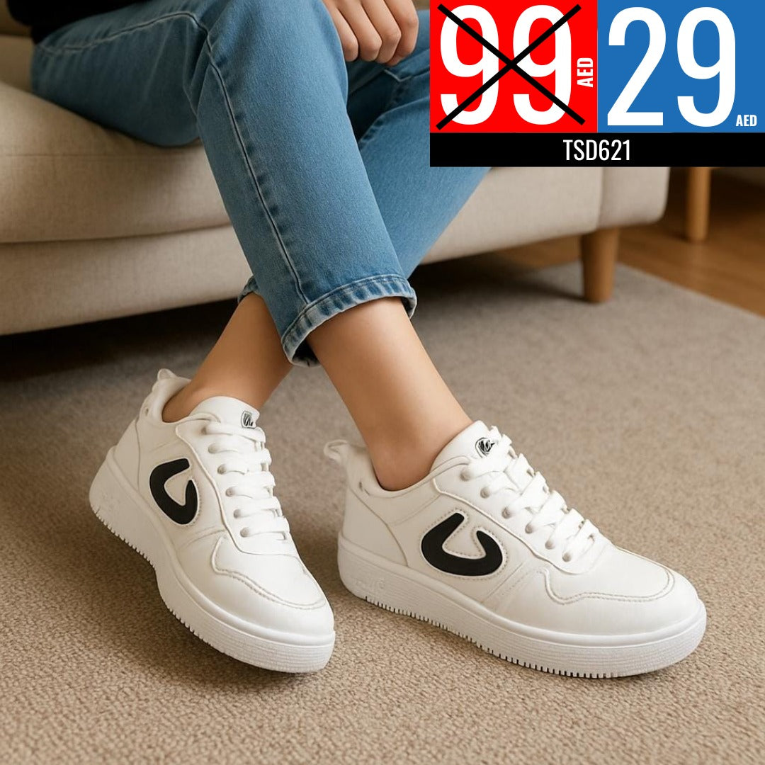 White Low-Top Sneakers - TSD621