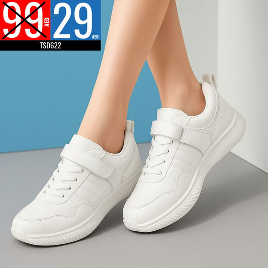 Low Top White Sneakers  - TSD622