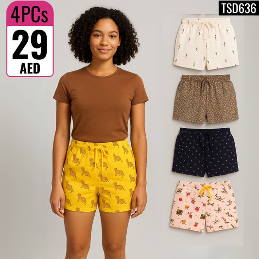 Women’s Cotton Lounge Shorts - TSD636