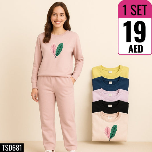Women's Cozy Lounge Set – 2-Piece Matching Set - TSD681