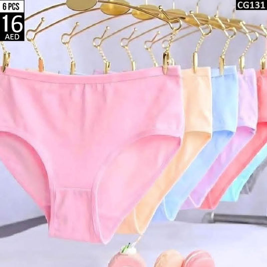 Soft Cotton Panties – 6 PCS Set - CG131