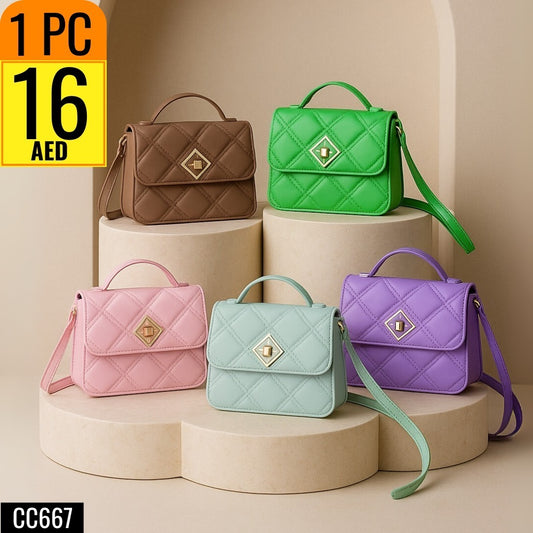 Classic Black Crossbody Sling Bag Minimalist Everyday Style - TSD667