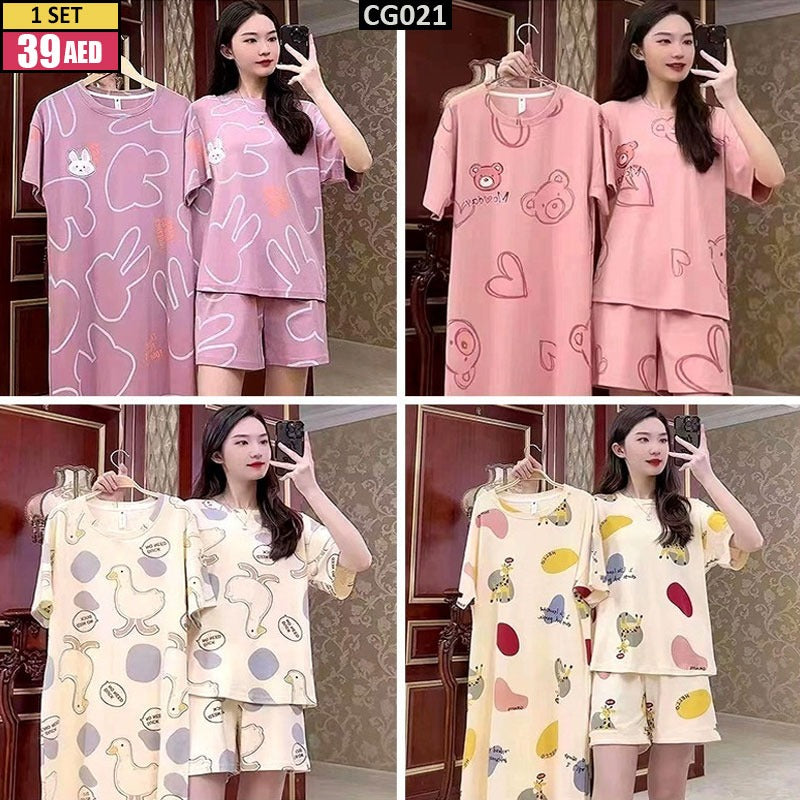 3PCS NIGHT LOUNGE WEAR - TSD021