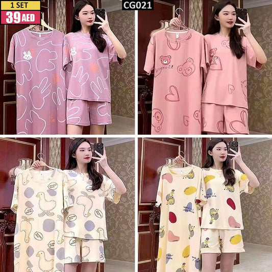 3PCS NIGHT LOUNGE WEAR - TSD021