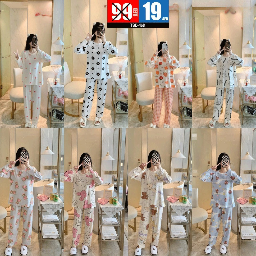 2PCS COTTON NIGHT WEAR - TSD468
