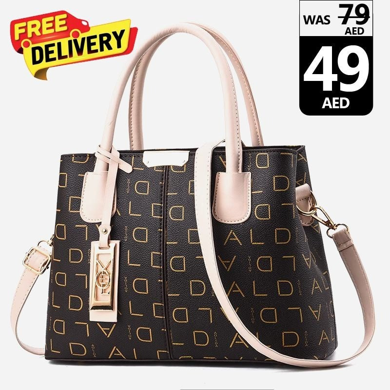 Women's Elegant ALD Pattern Handbag