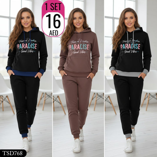 Trendy two-piece tracksuit set - TSD768