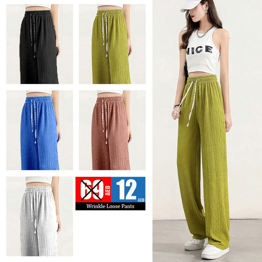 Wrinkle Loose Pants