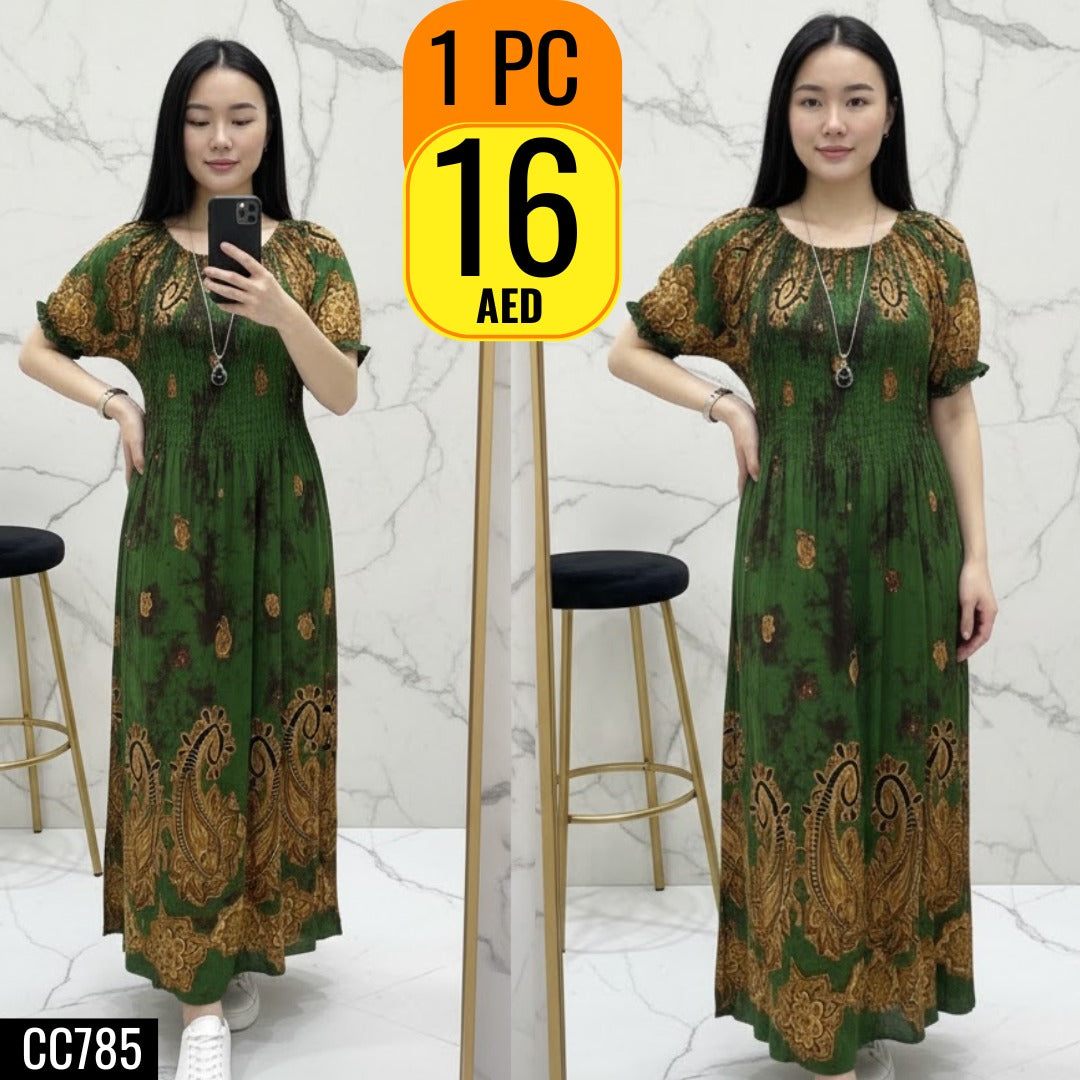 Smocked Maxi Dress – CC785