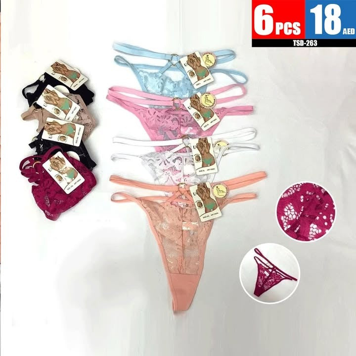 Elegant Lace Thong Set - TSD263