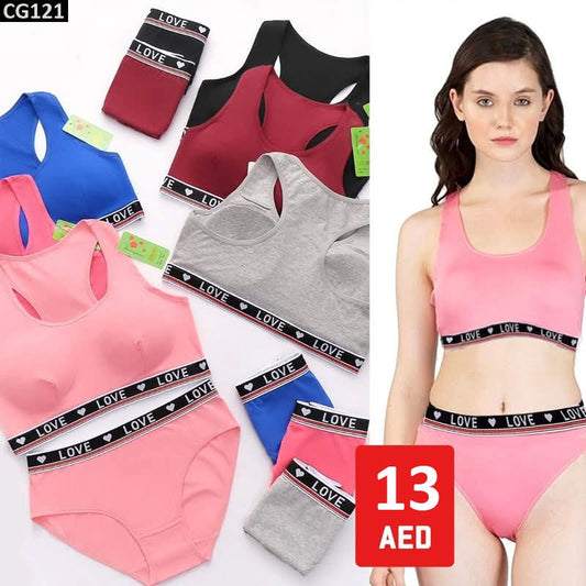 LOVE  sports bra and panty - CC121