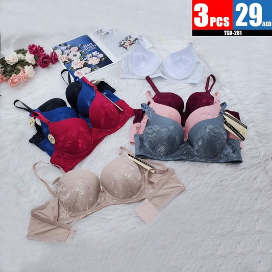 Lace Push-Up Bra Set - TSD281